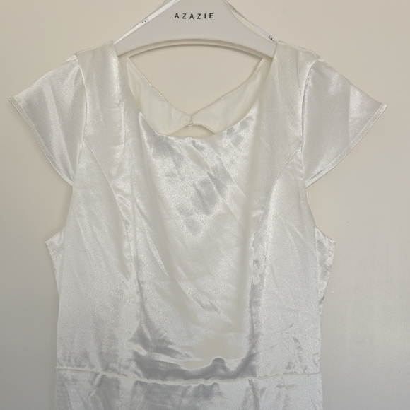 Lulu's Elegant White Wedding Dress - Picture 3 of 7